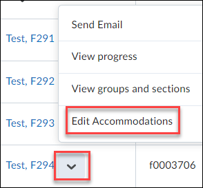 Edit Accommodations