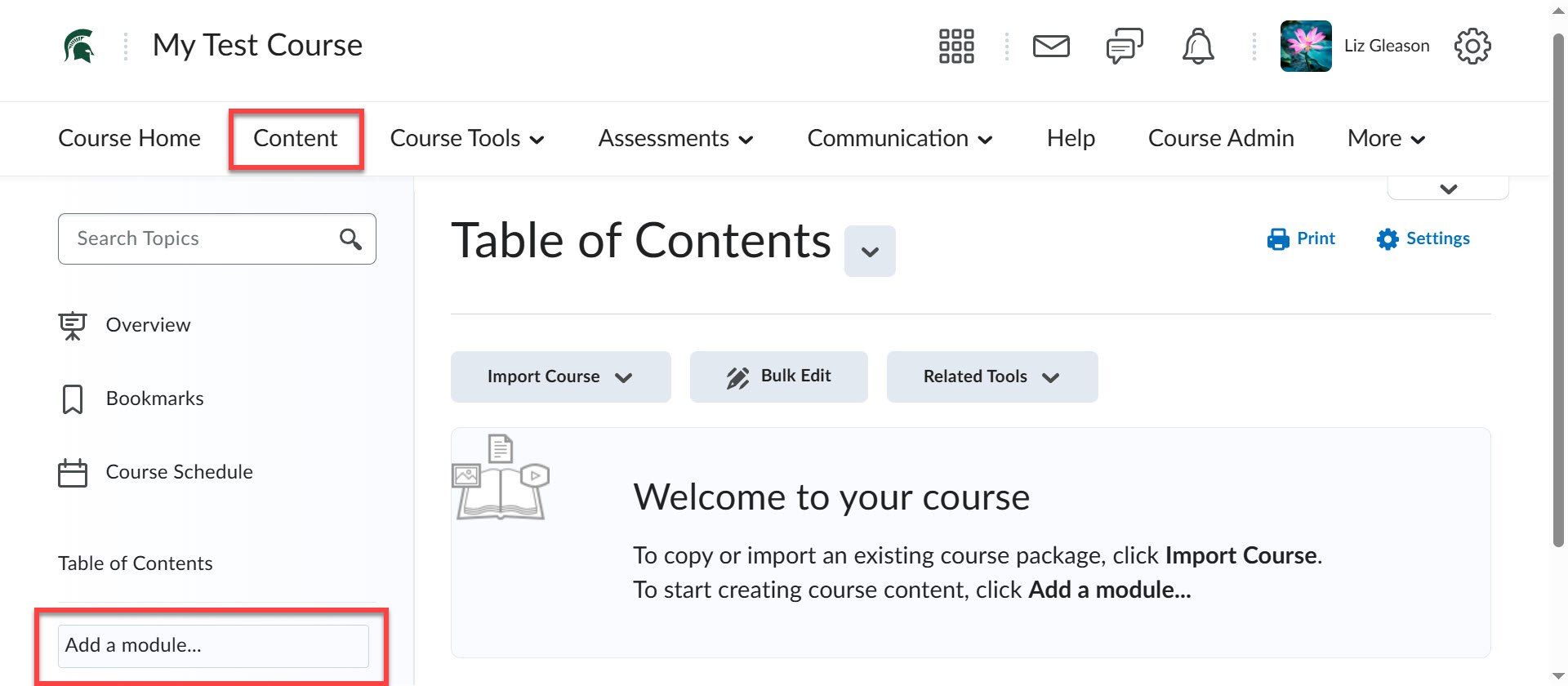 new module