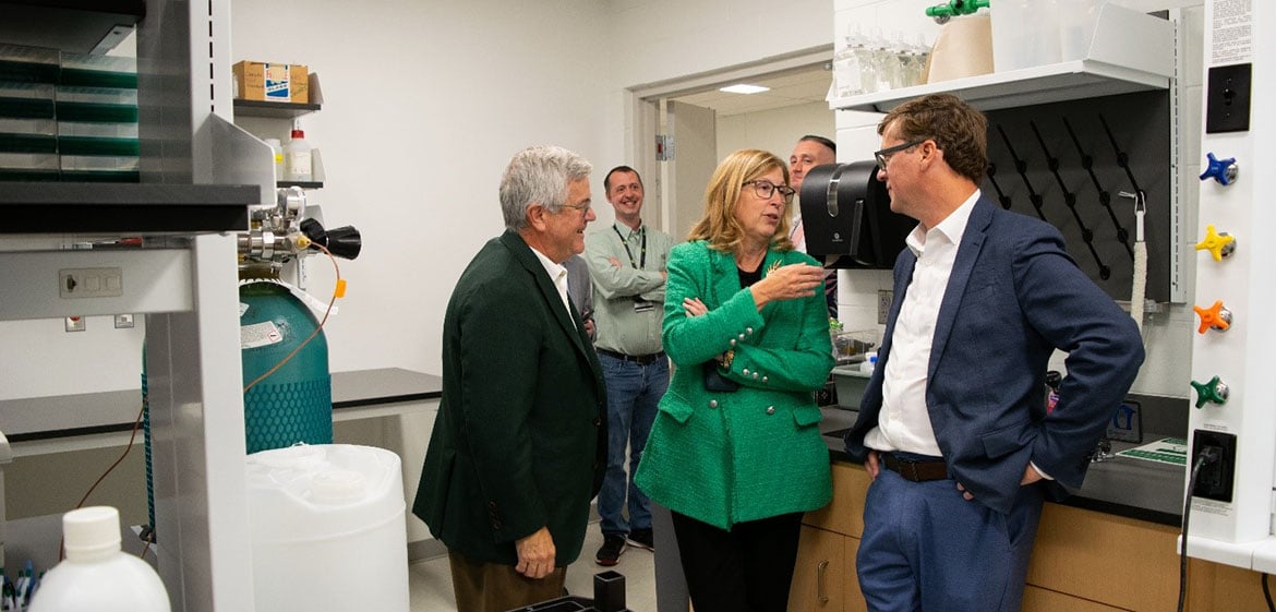 Grand Opening of EHI and QBEAM with Interim President Woodruff and EHI Director Thomas O'Halloran