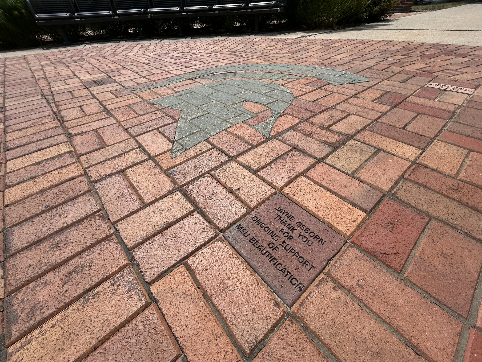 Brick Plaza Engraving
