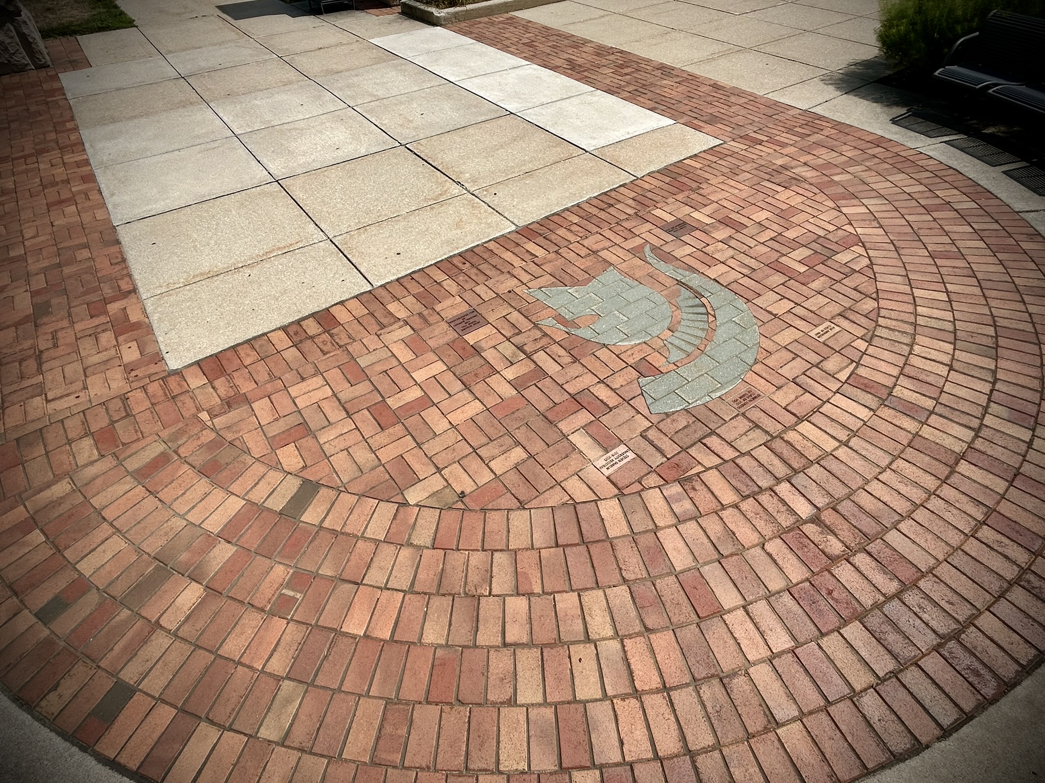 Brick donation plaza