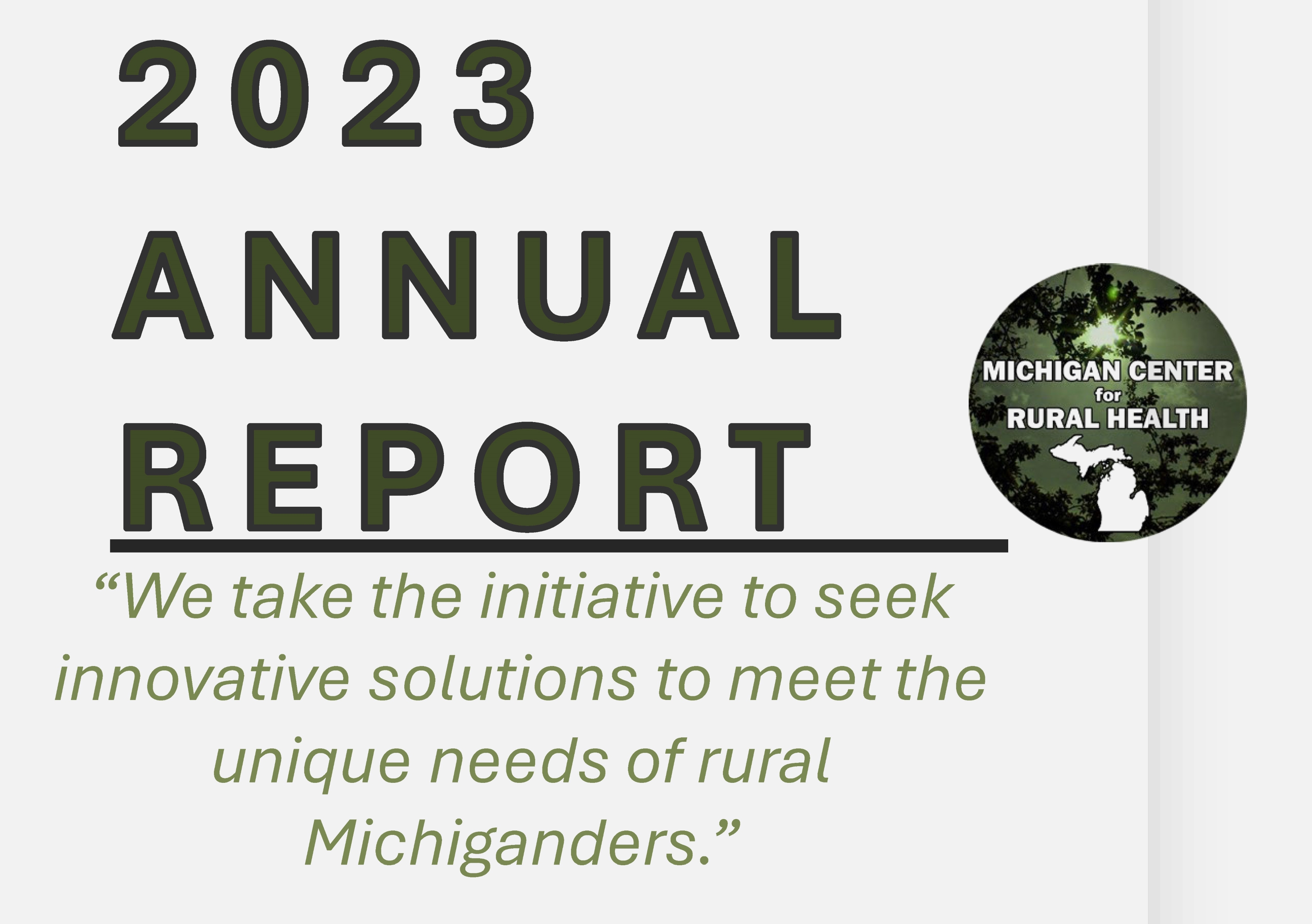 annual report cover graphic