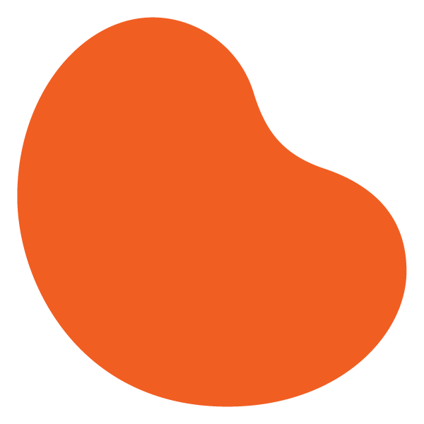 Orange icon: bean shape