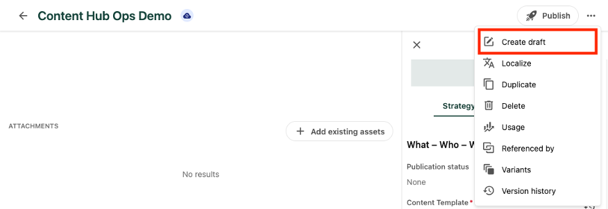 A drop-down menu includes options 