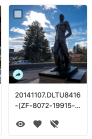 The heart icon below an asset thumbnail can be used to add the asset to a selection.