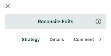 Strategy, Details and Comments tabs appear below the stage indicator reading 