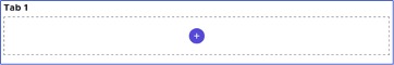 Screenshot showing an empty tab panel