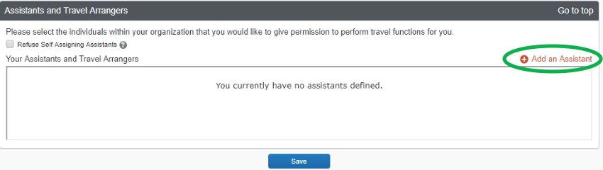 Adding an assistant