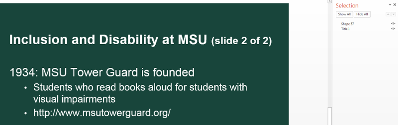 Selection side bar open on right showing text frames