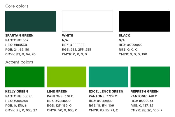 Color swatches