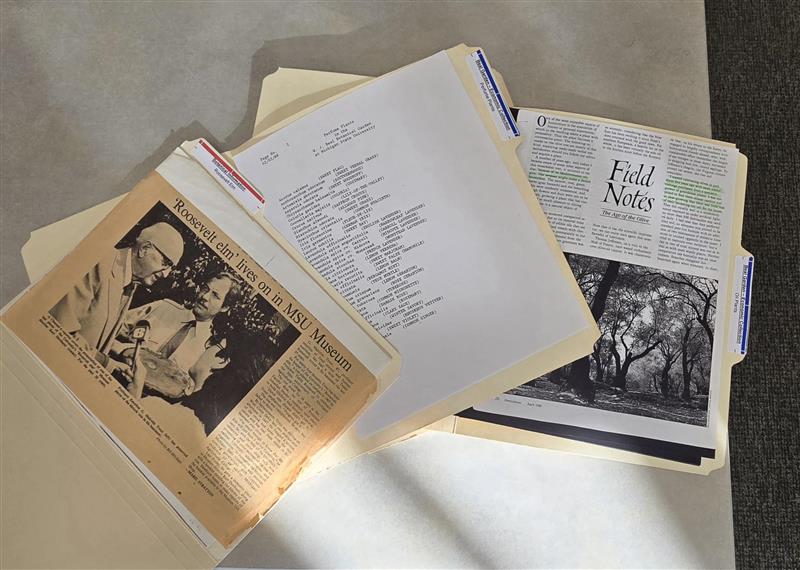 files and file folders fanned out on a table