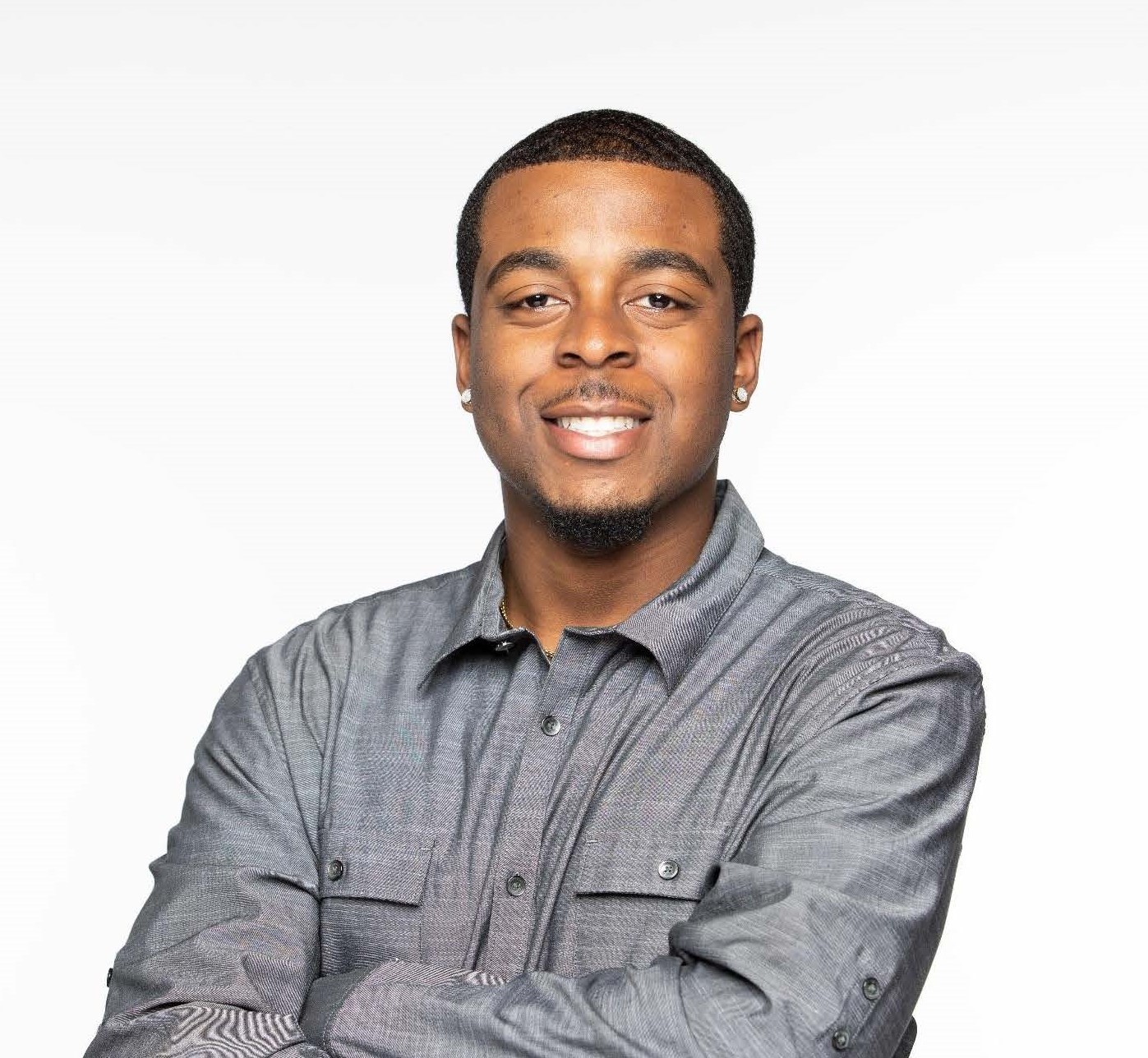 photo of young man in collared shirt