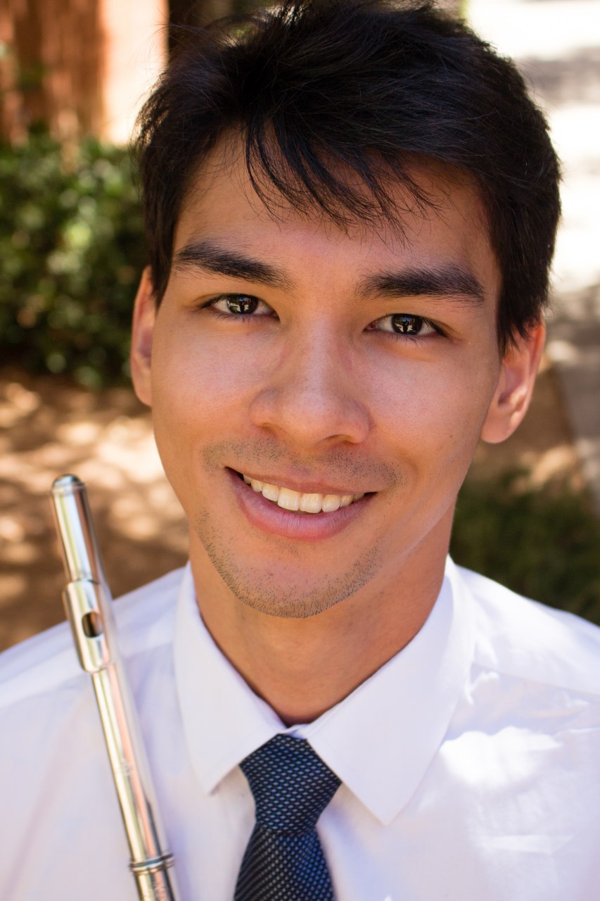 photo of a young man with a flute