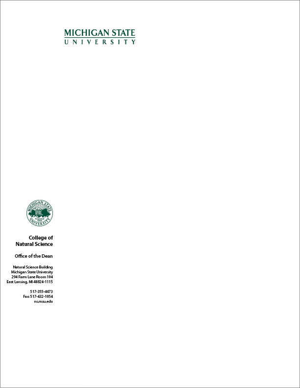 MSU Letterhead
