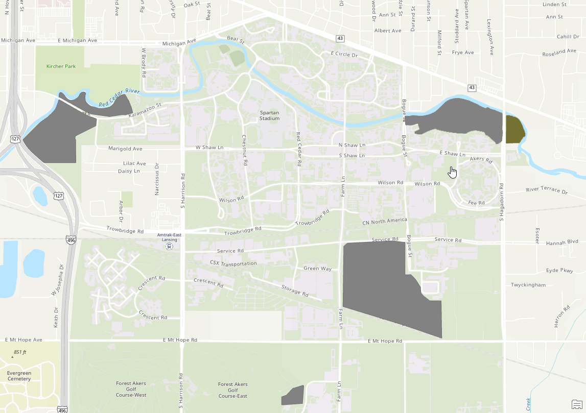 Beal Pinetum, Location Map