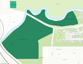 Red Cedar Natural Area, North, Entrance, Location Map