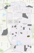 Southworth Woodland, Location Map