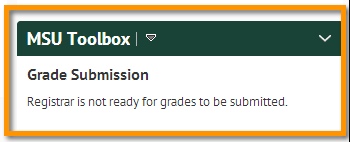 Reads Grade submission registrar is not ready for grades to be submitted