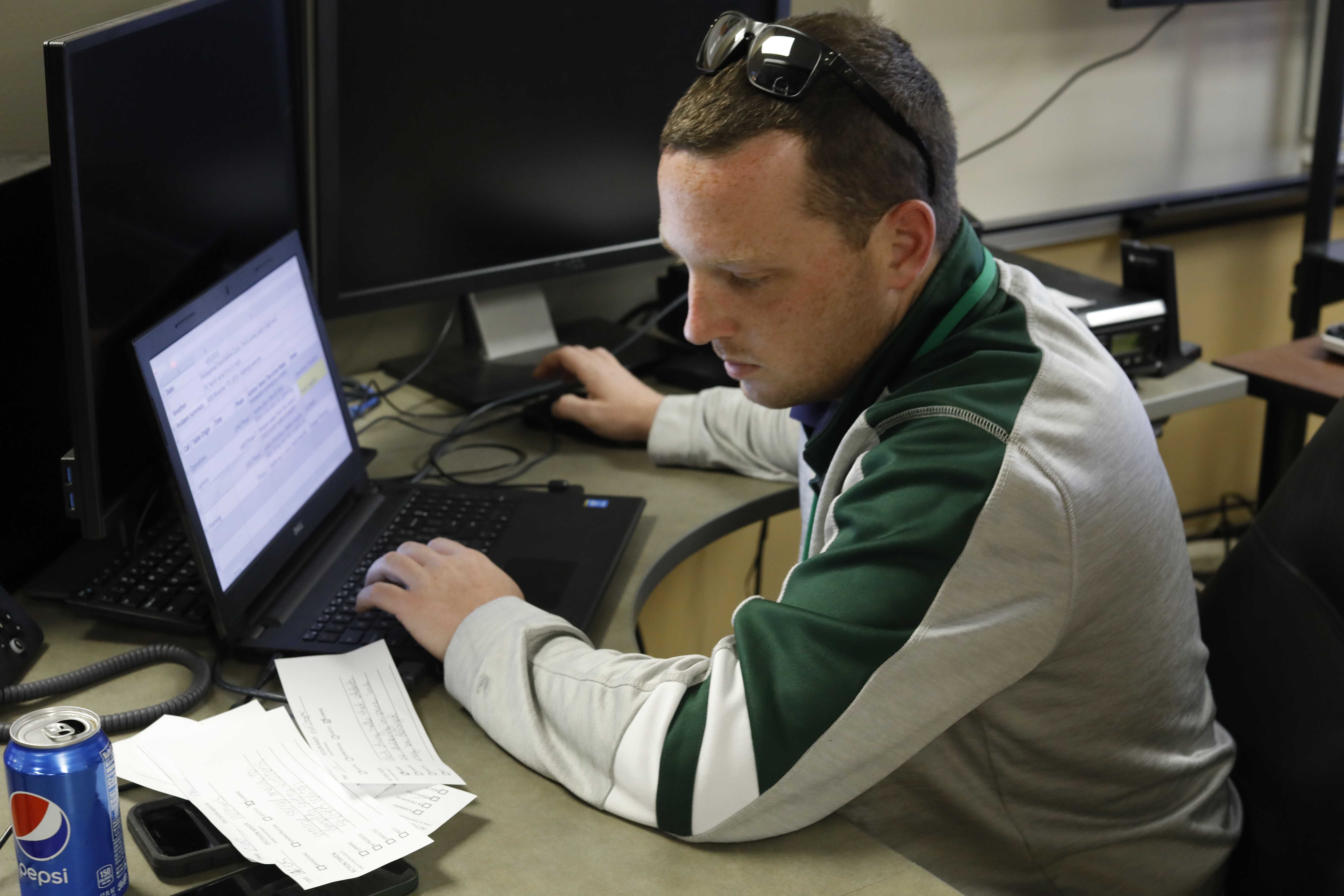 Man working at computer