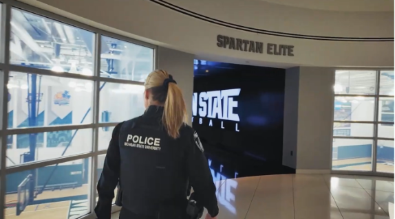 Lt. Kim Parviainen at Breslin Center