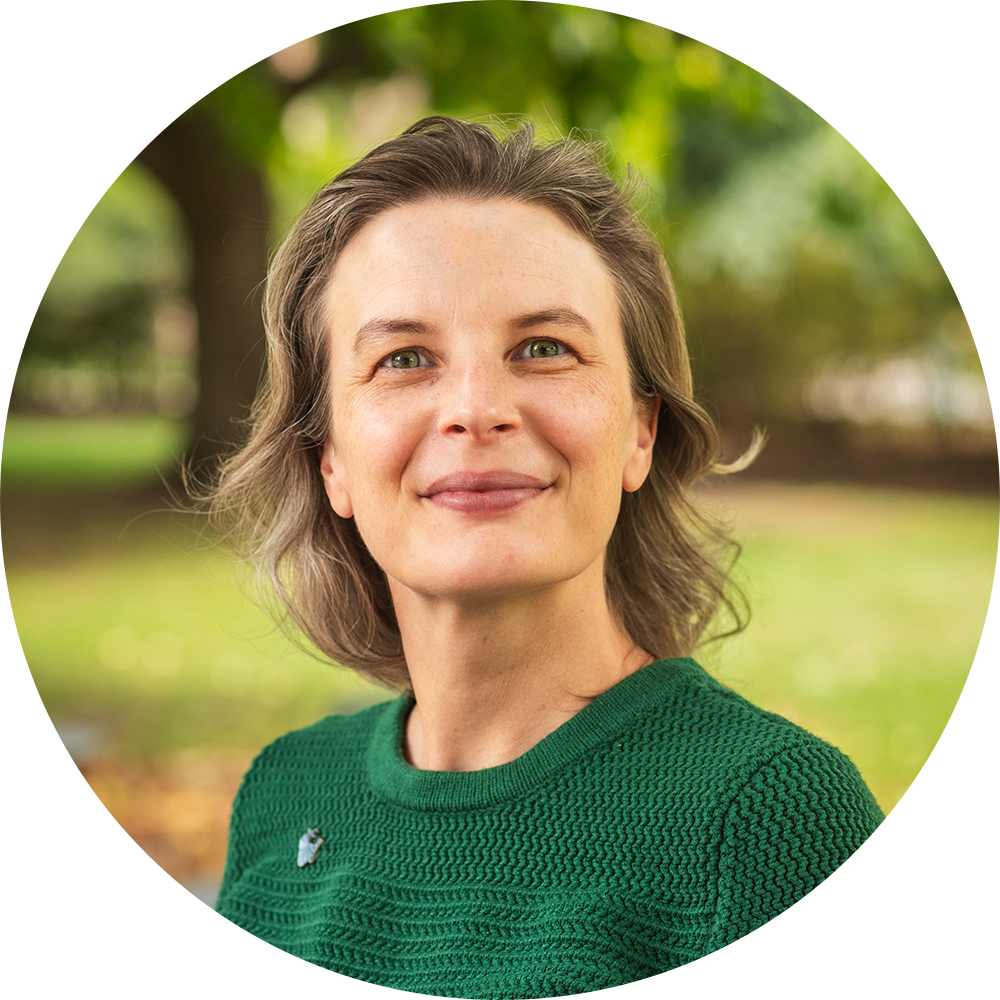 Portrait of professor Hannah Burrack.