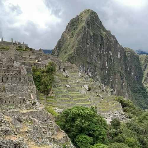 The mountains of Machu Picchu in Cusco, Peru
