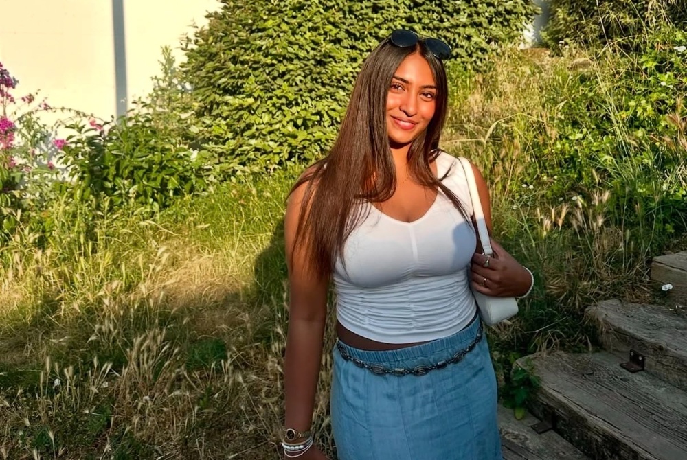 MSU Lyman Briggs College student Manushree Ganta during a global health education abroad trip in Spain
