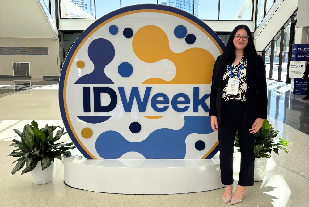 MSUCOM medical student Olivia Slewa at the 2025 ID Week conference in Atlanta, Georgia