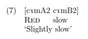 Glossed examples linguistics