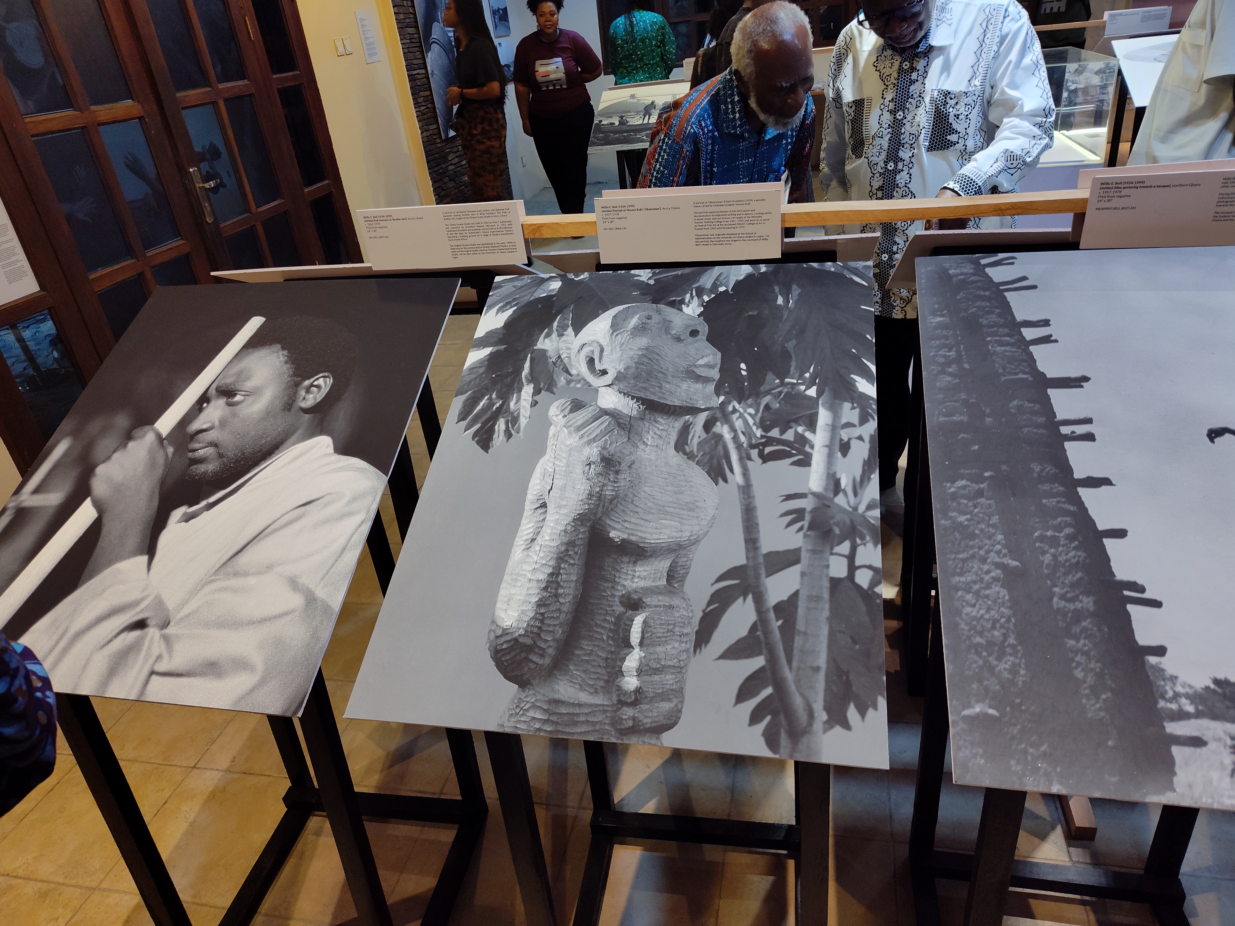 Photo of a famous Vincent Kofi sculpture known as Okyremang (Chief Drummer).