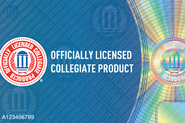 Officially Licensed Collegiate Product Hangtag Image