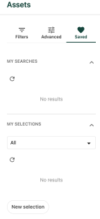The Saved filters tab is displayed.