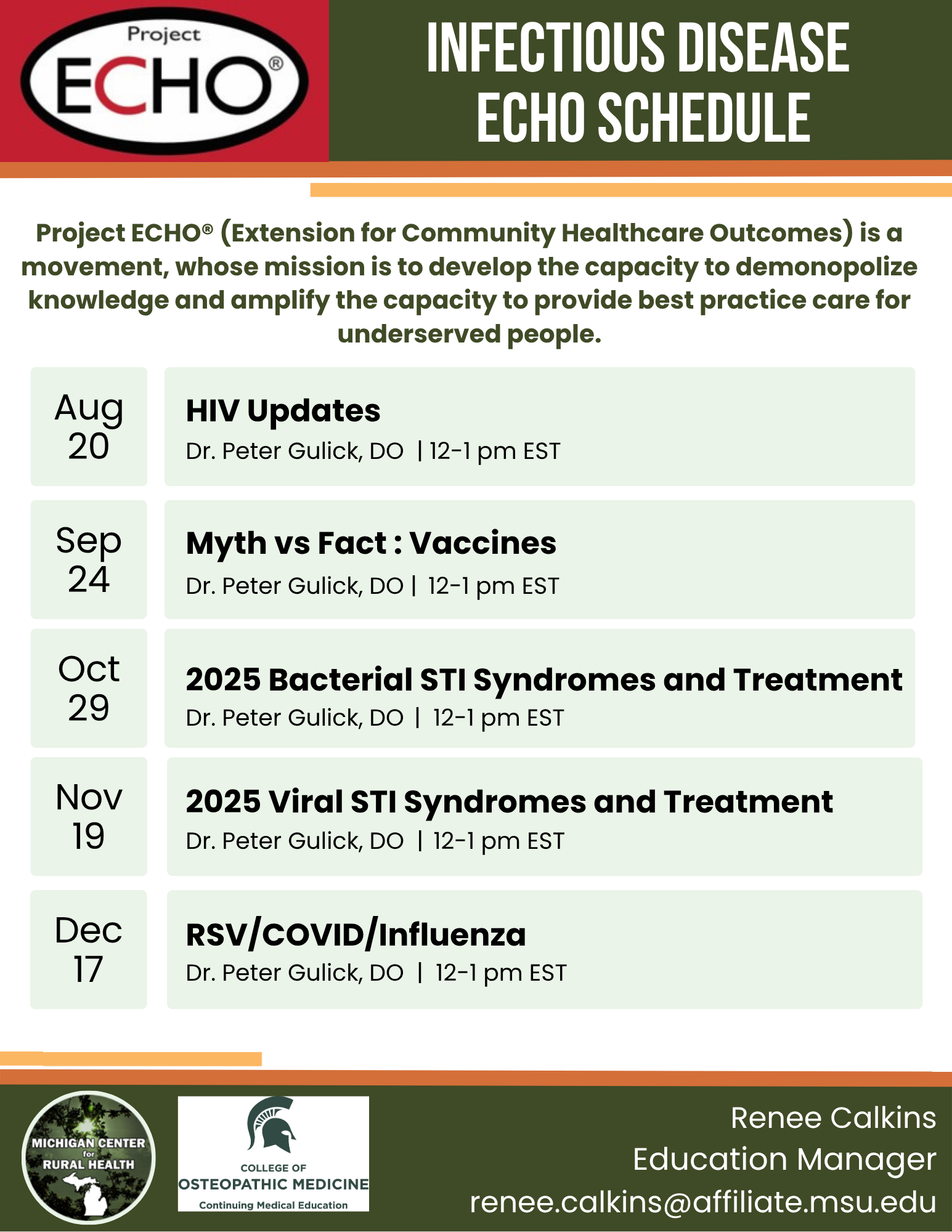 2025 Infectious Disease ECHO Schedule 2 (3)