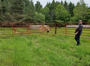 Man Standing on Agriculture