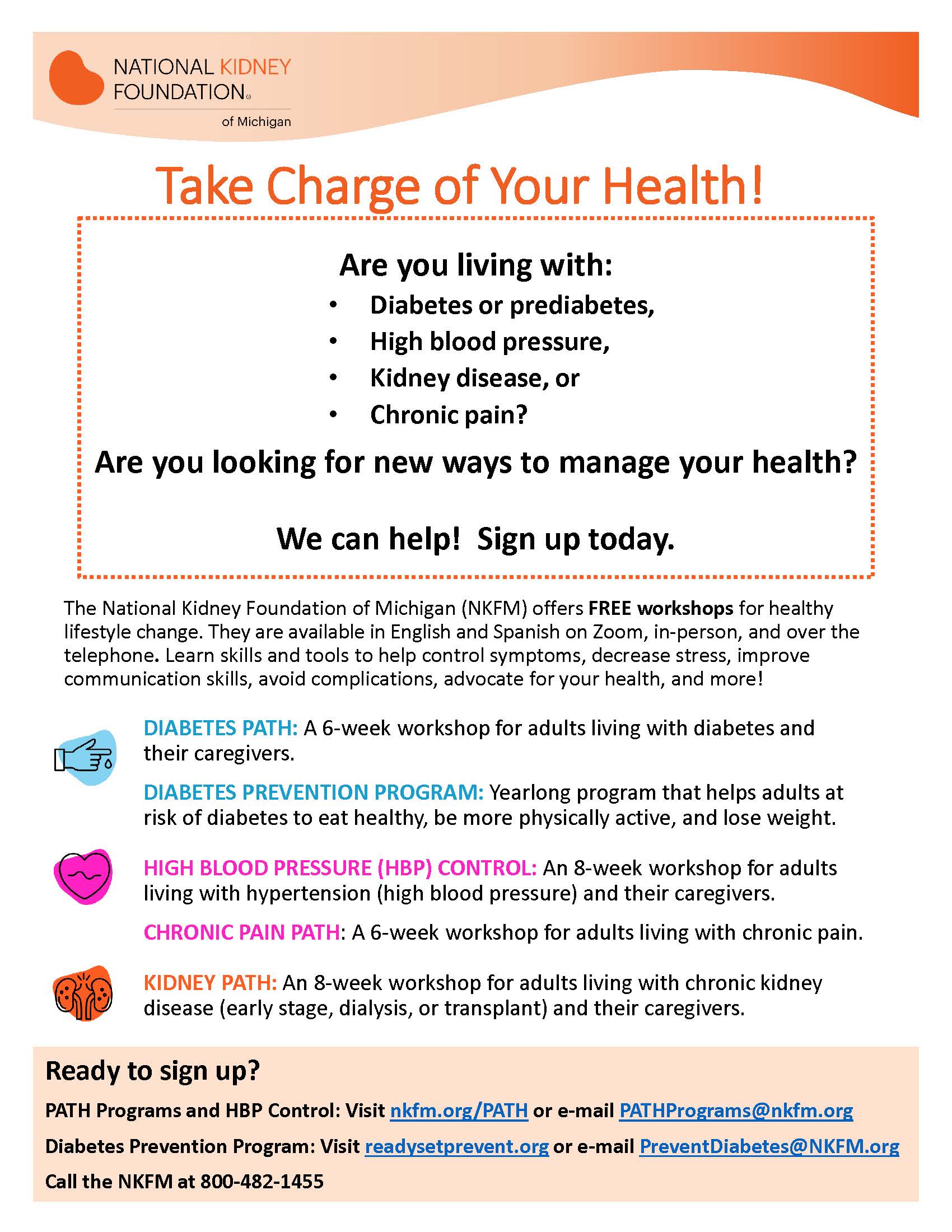 Take Charge of Your Health poster