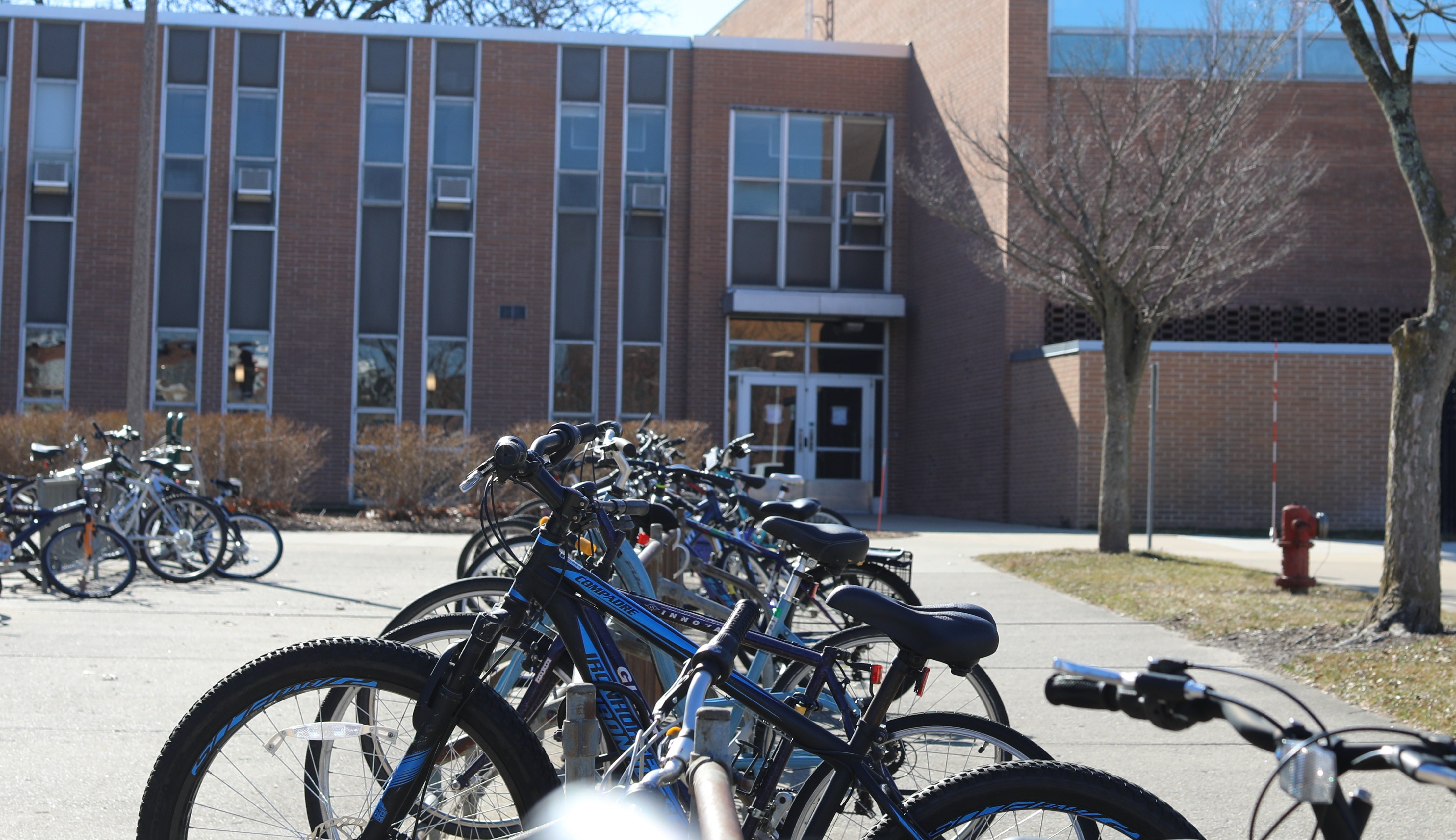 bikes on bike rack