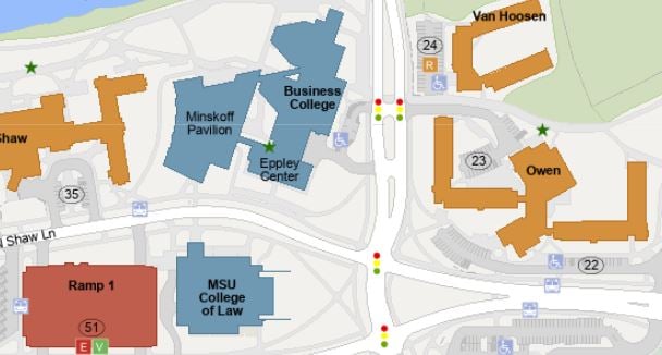 Owen Van Hoosen residential hall map