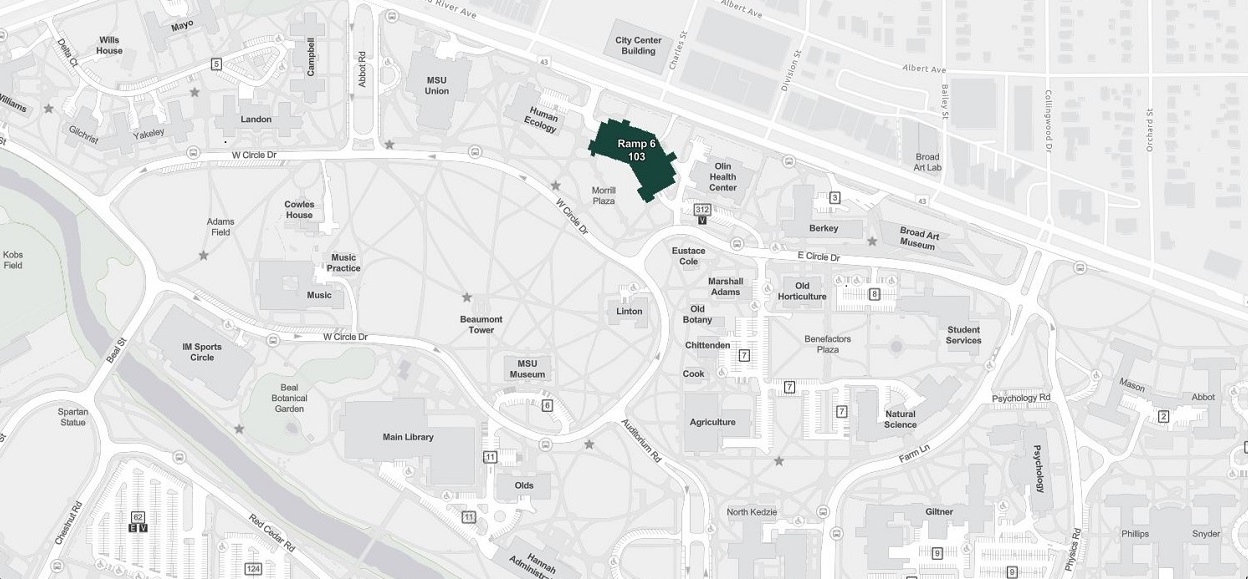 North campus visitor parking lot