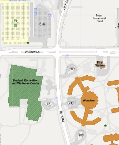 Wonders residential hall map