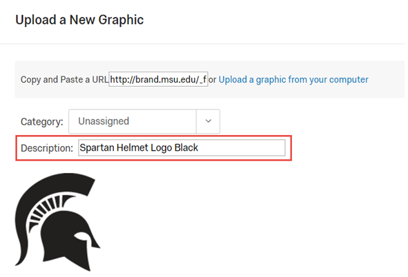 Upload New Graphic