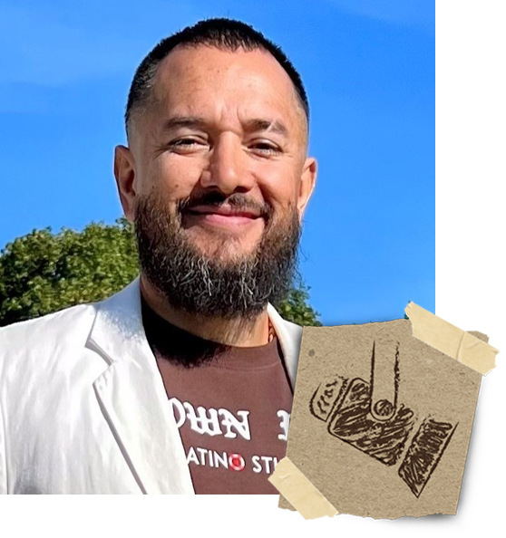 A photo of Juan Flores who is a member of the Office of Cultural and Academic Transitions (OCAT) staff who specializes in Student Success Initiatives.