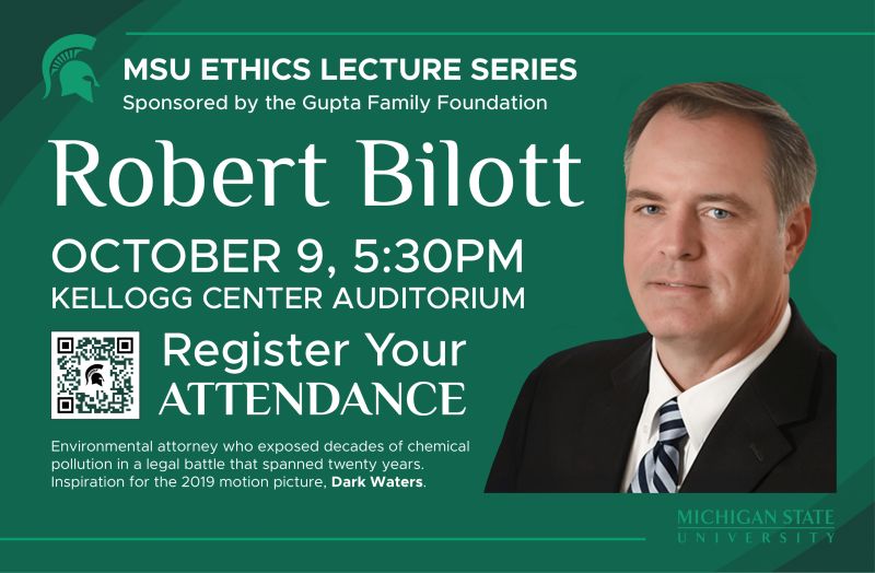 Flyer for Bilott Lecture.