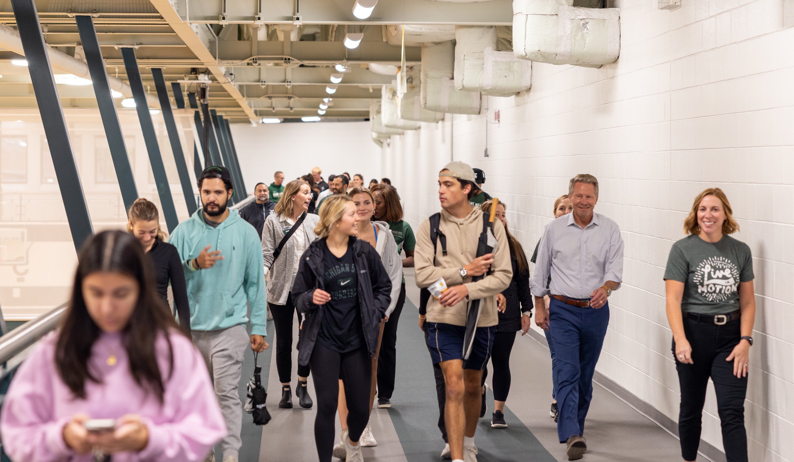 People walking