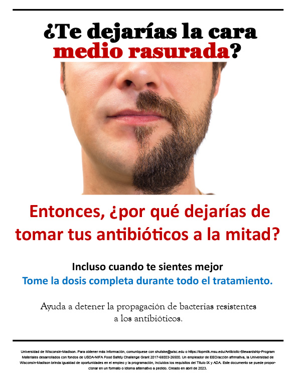 Resistencia a los antibioticos poster