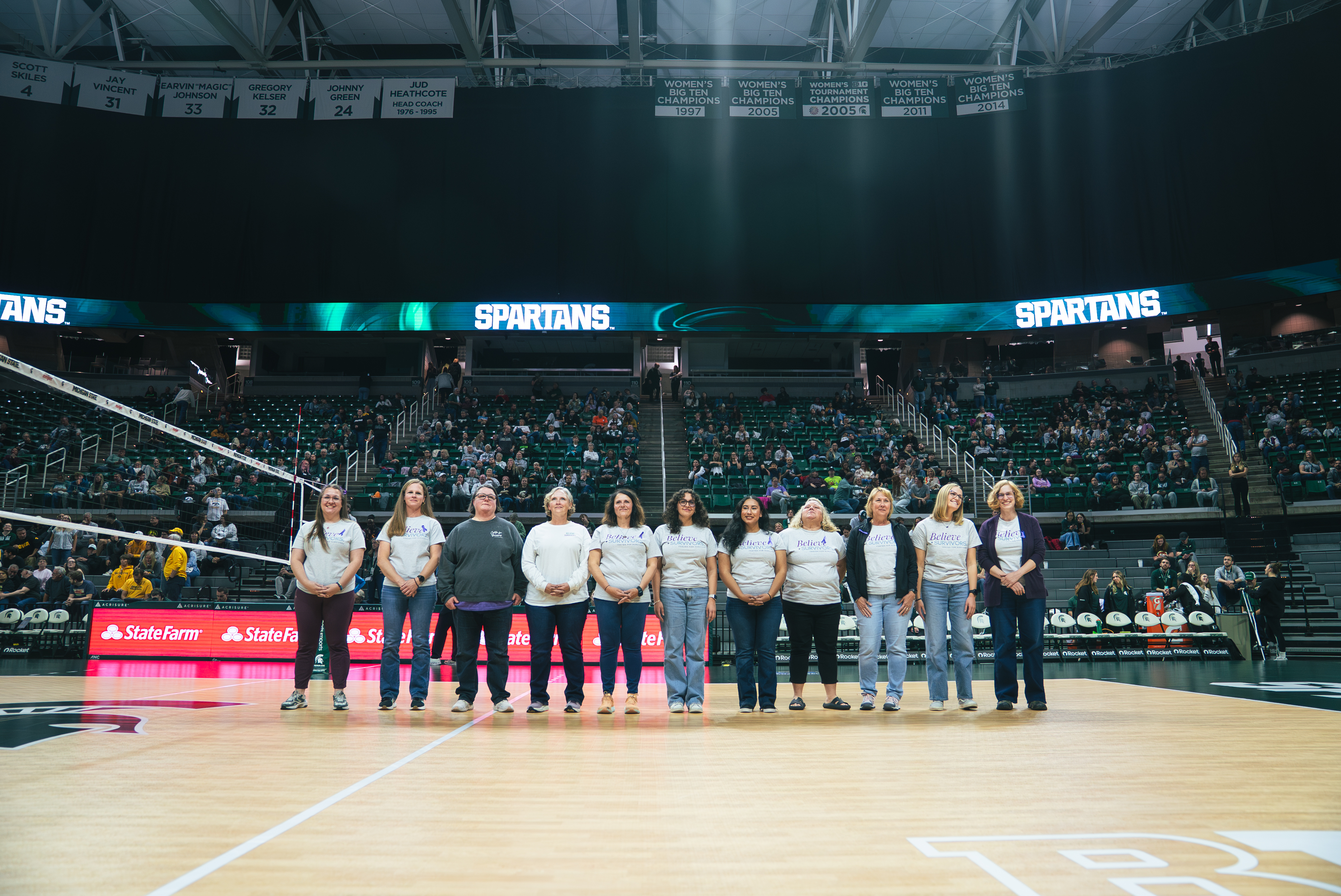 Center for Survivors team on volleyball court