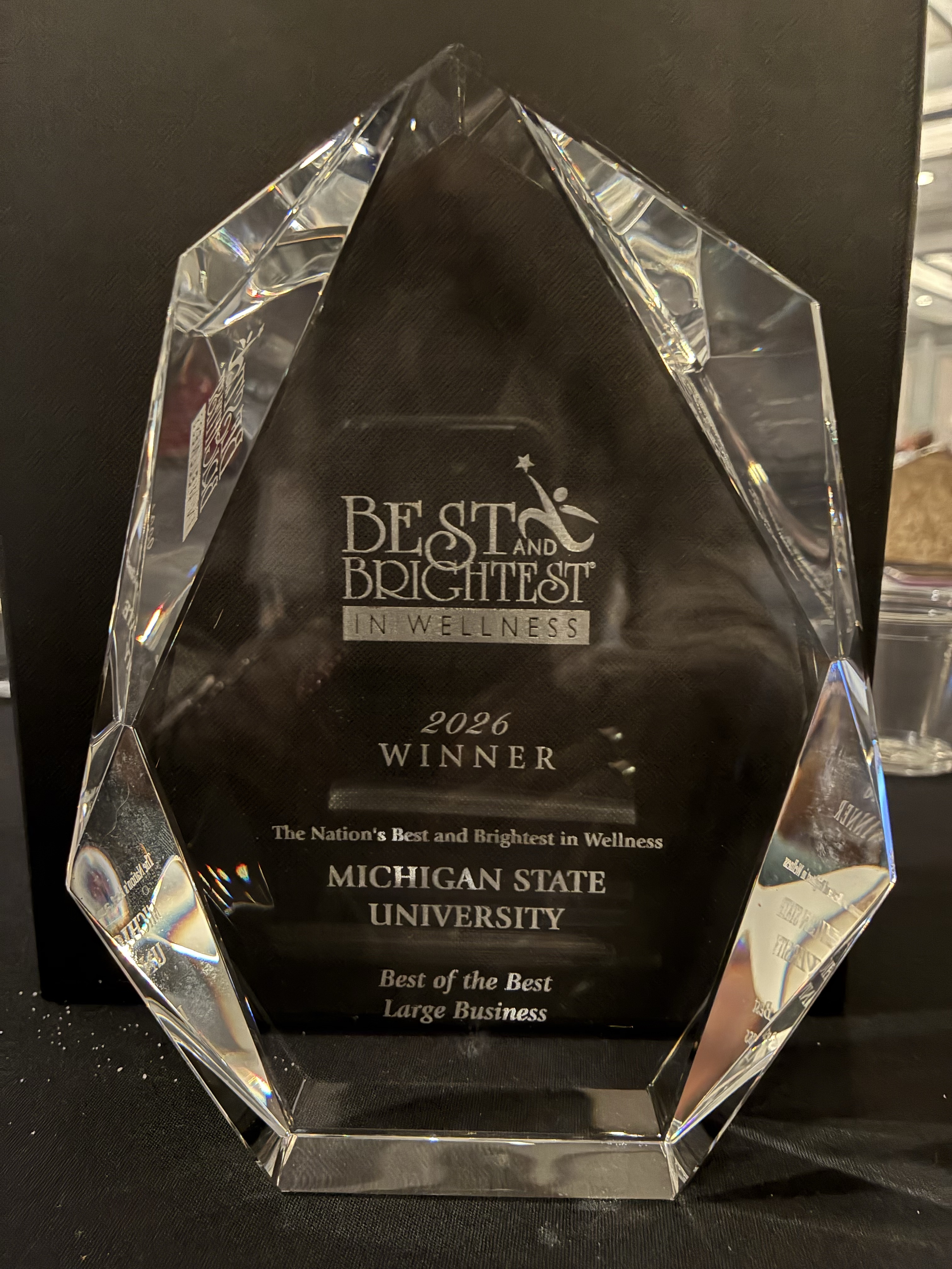 2026 best and brightest close up of award