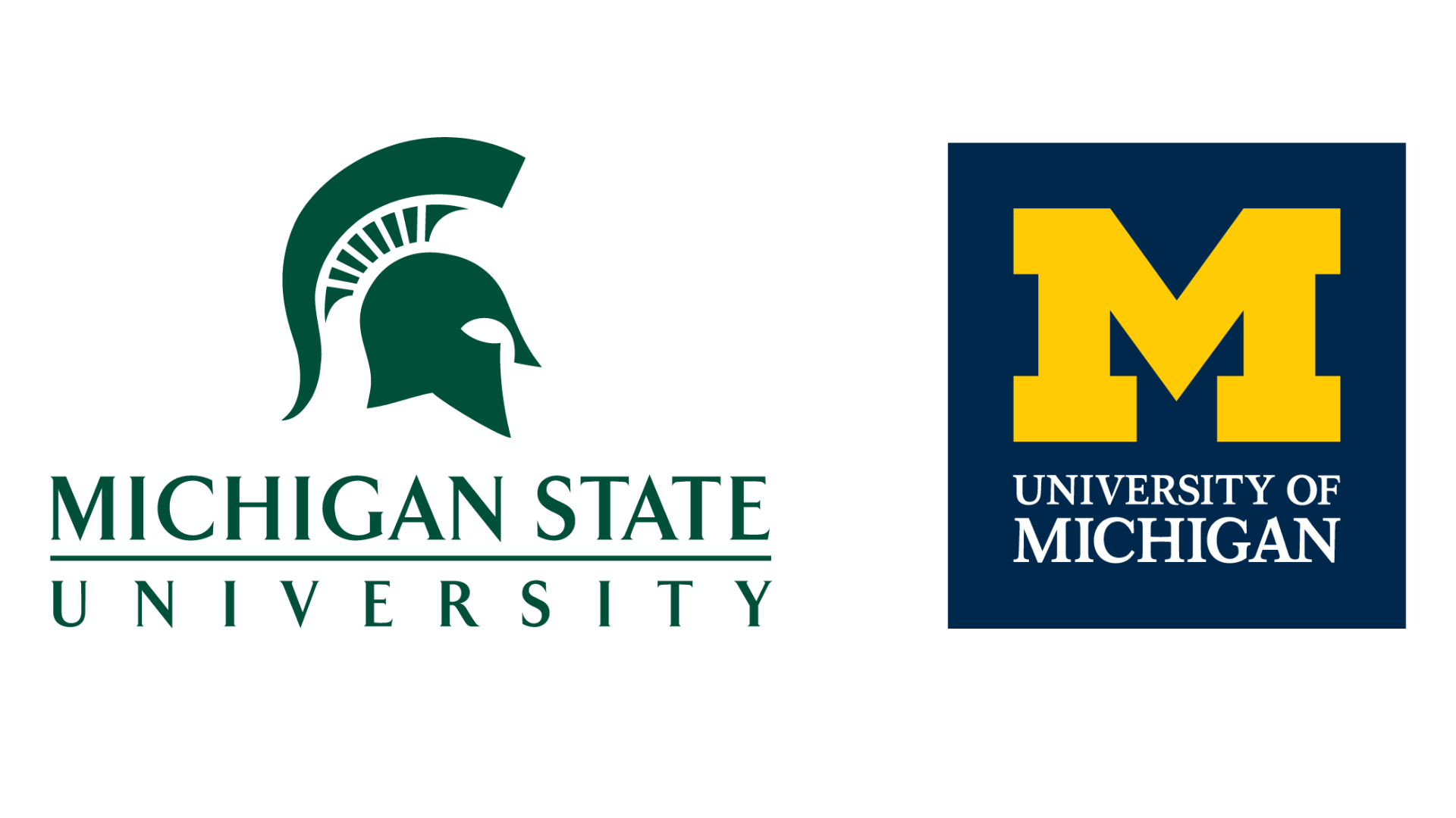 MSU and UM logos