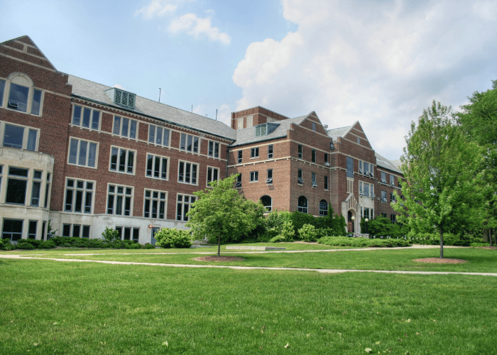 East side of MSU Union pictured in the daylight