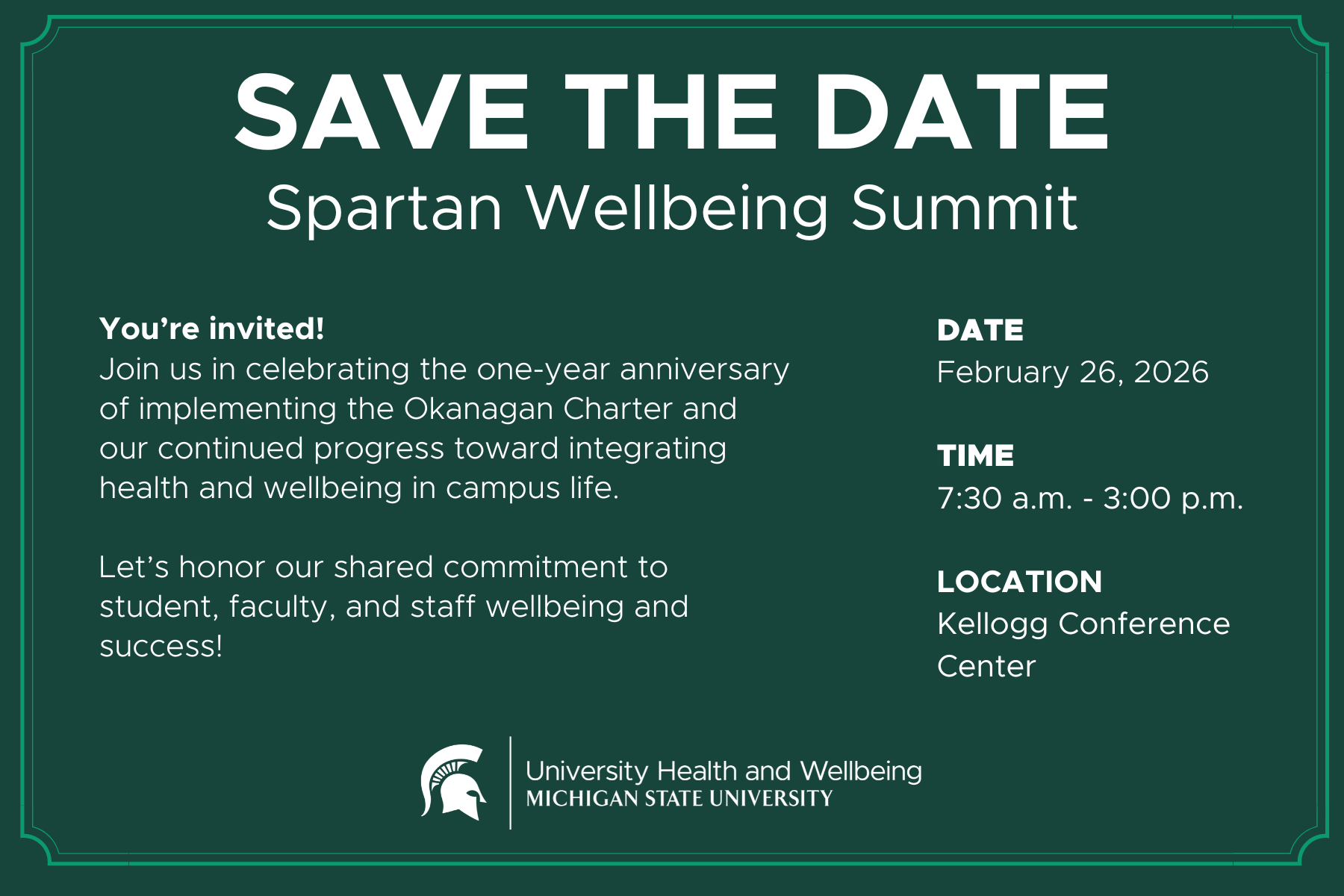 sparrtan wellbeing summit save the date