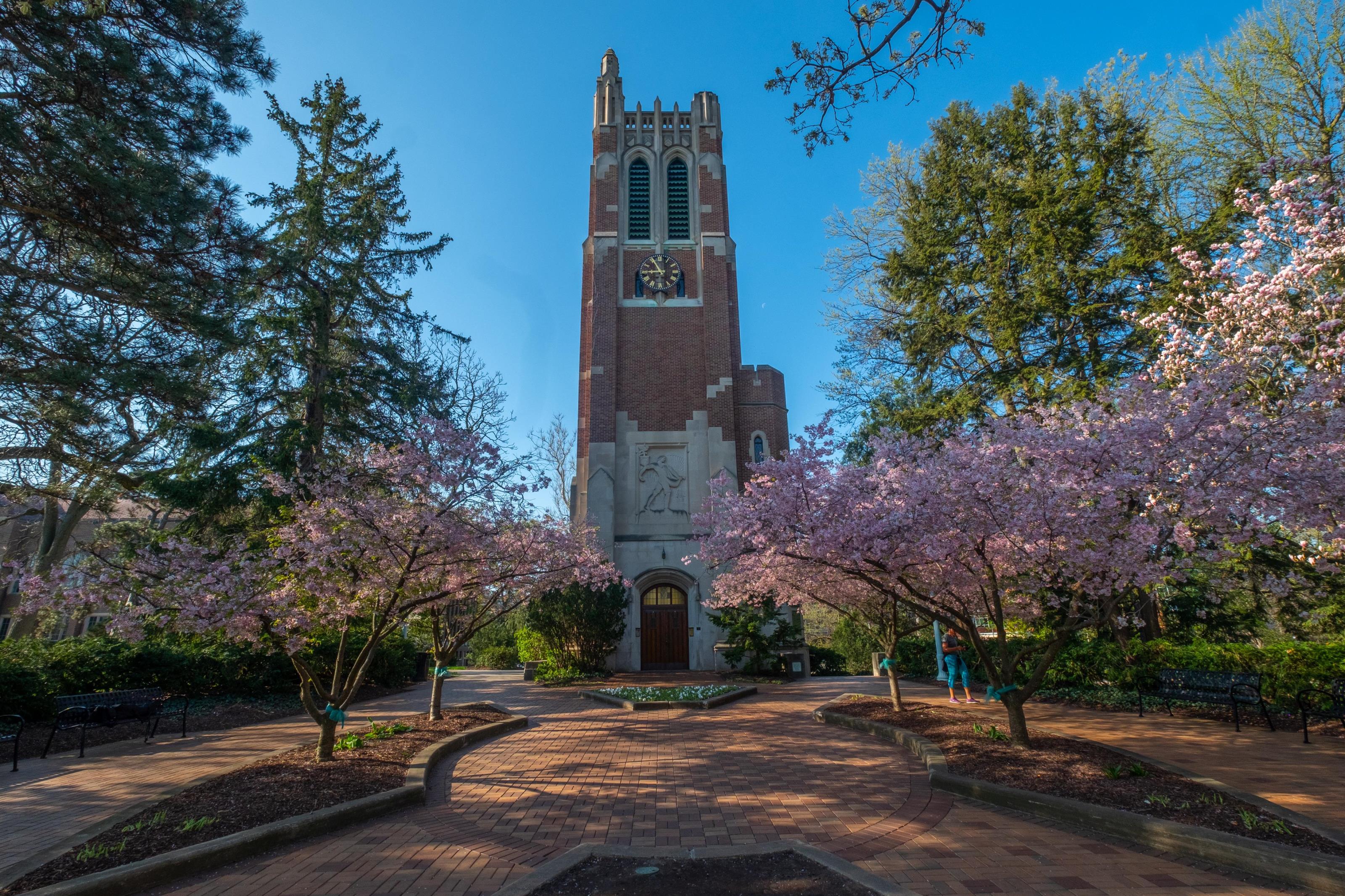 Spring Beaumont Tower